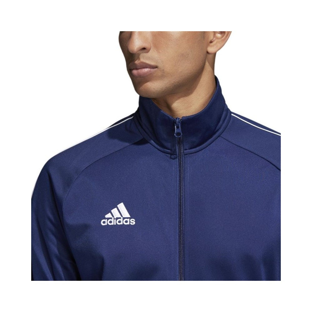 Mens Adidas Core 18 Pes Zip Up Jacket Dark Blue/ White