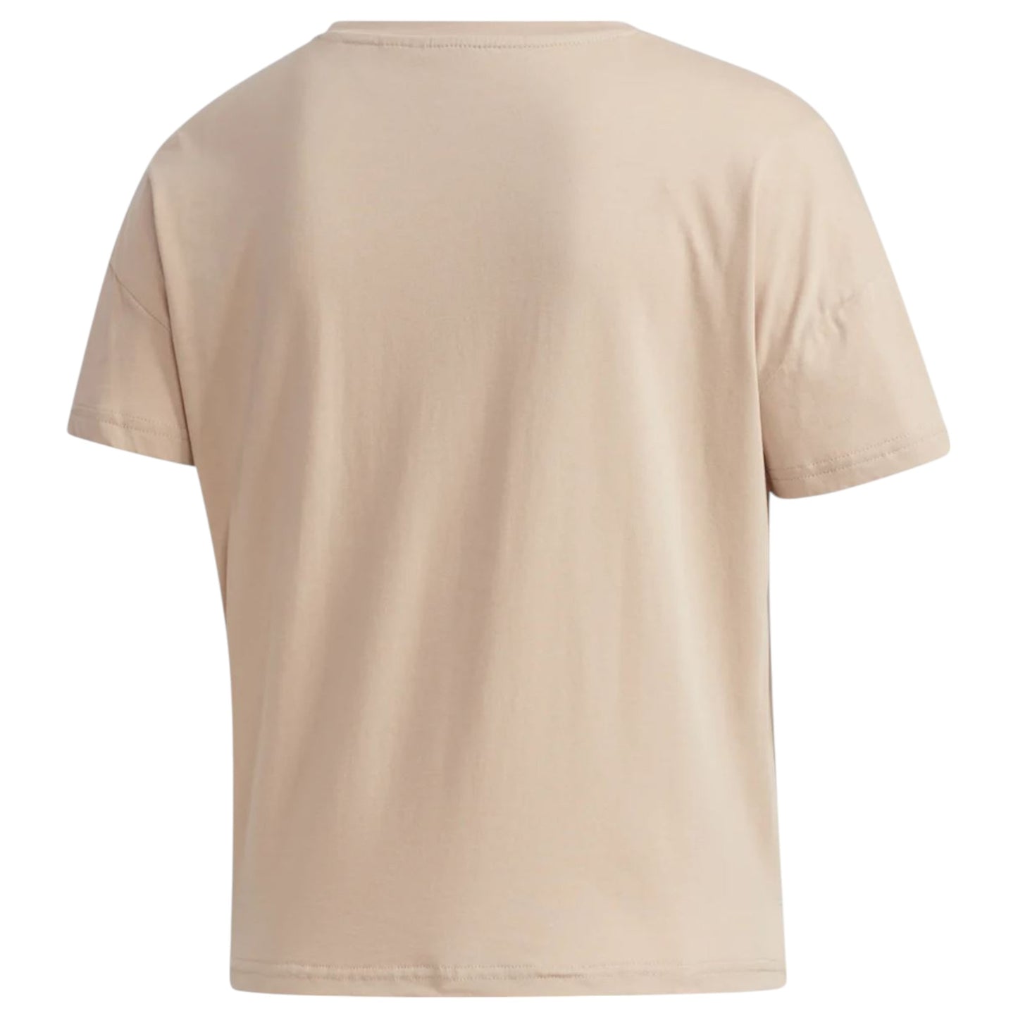 Womens Adidas U4U Cropped Athletic T-Shirt Beige