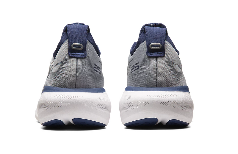 Mens Asics Gel-Nimbus 25 Sheet Rock/Indigo Blue Athletic Running Shoes Shoes