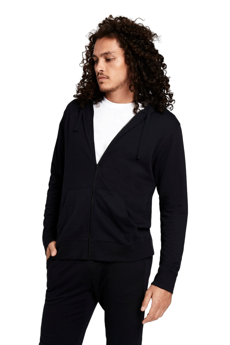 Mens Bonds Essential Hooded Hoodie Black