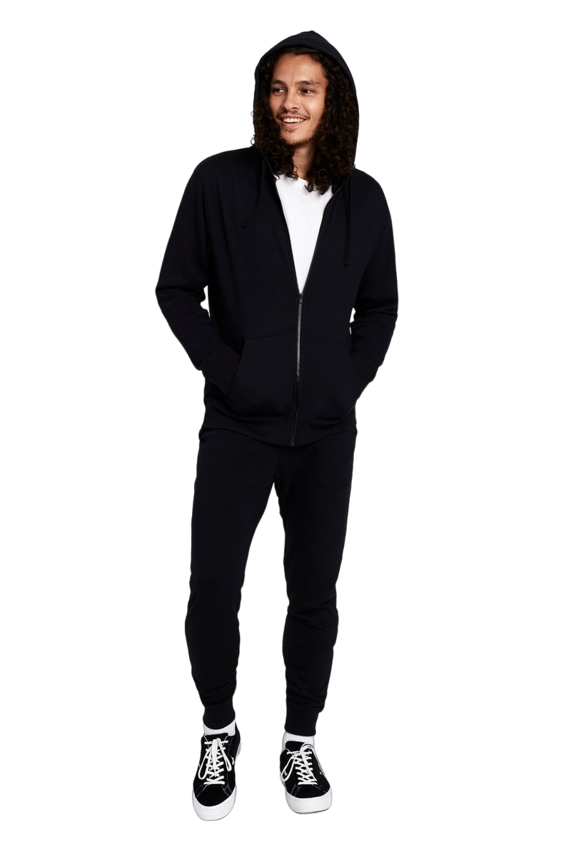Mens Bonds Essential Hooded Hoodie Black