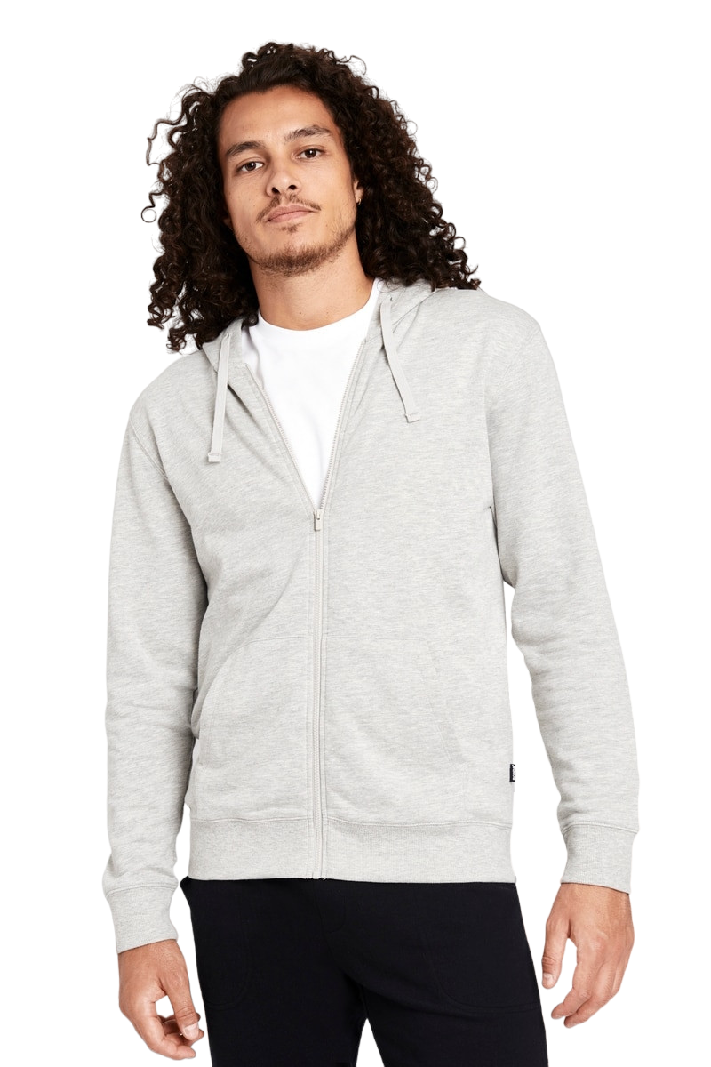 Mens Bonds Essential Hooded Hoodie Shadow Marle