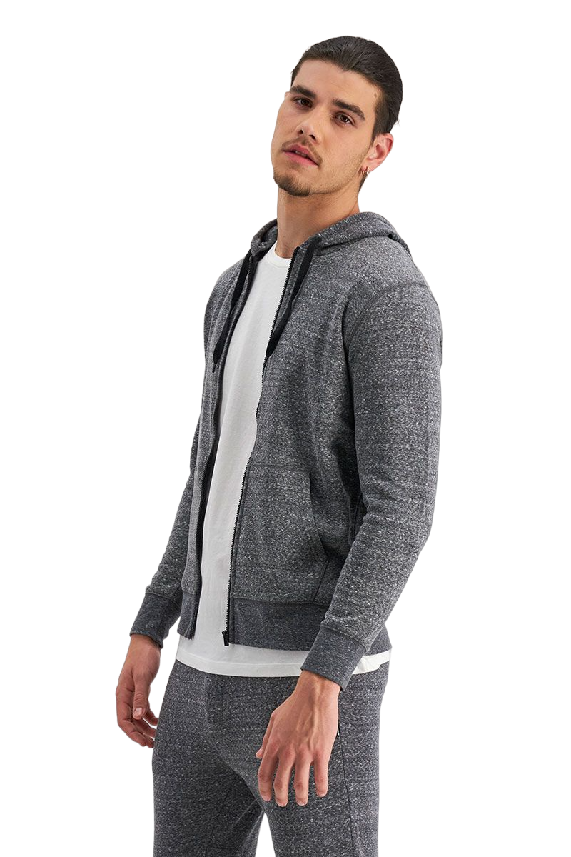 Mens Bonds Essential Zip Hooded Hoodie Black