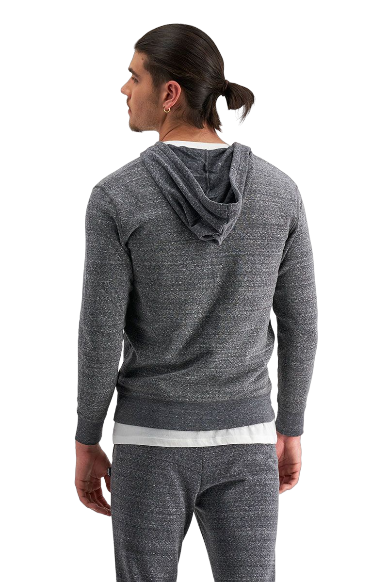 Mens Bonds Essential Zip Hooded Hoodie Black