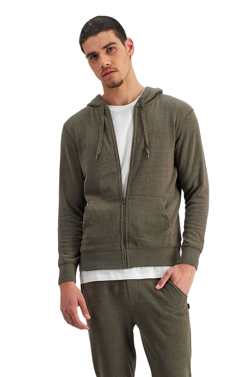 Mens Bonds Essential Zip Hooded Hoodie Wilderness