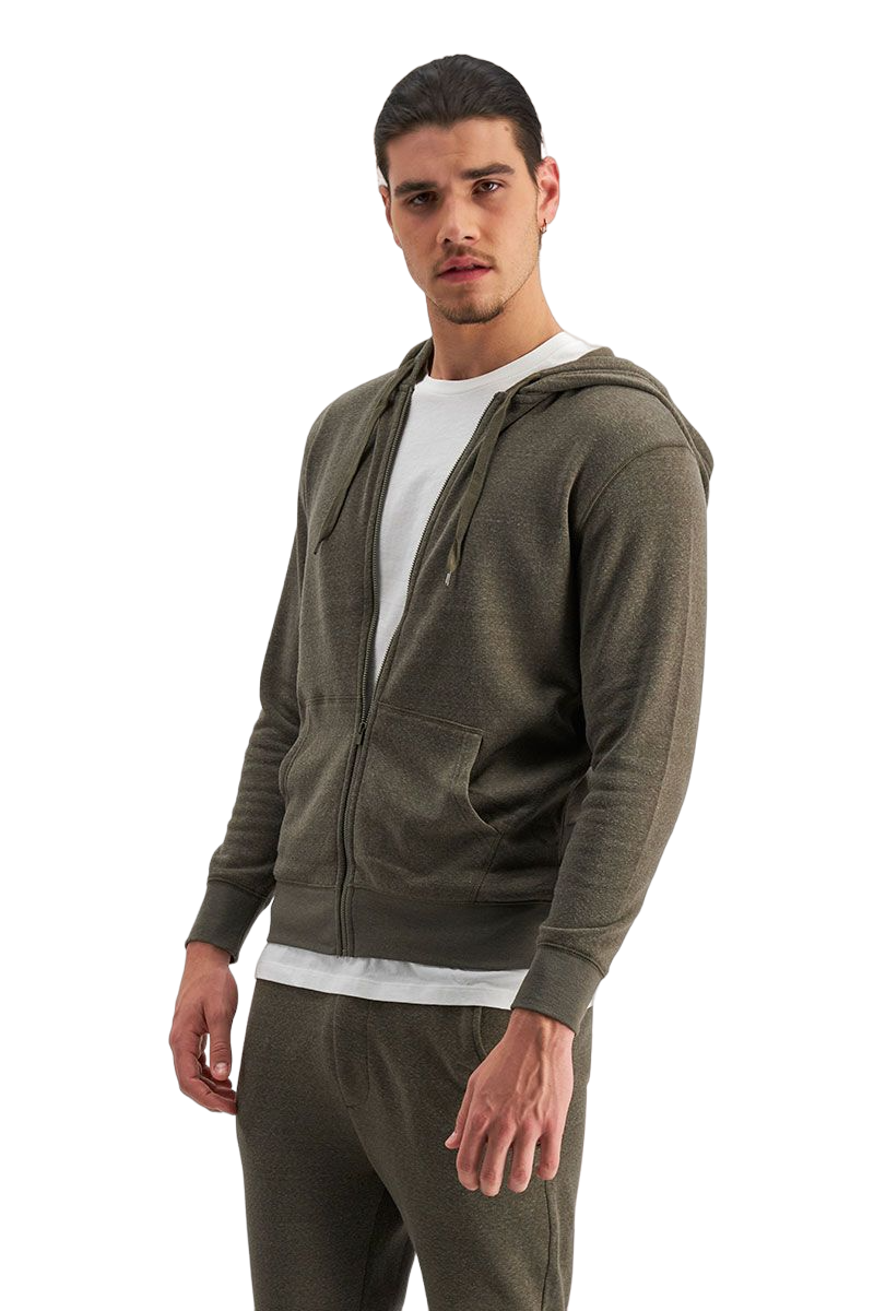 Mens Bonds Essential Zip Hooded Hoodie Wilderness