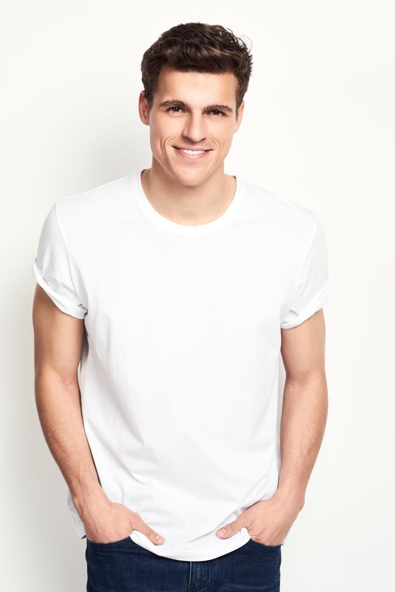 Mens Bonds Basic Crew Tee T-Shirt White