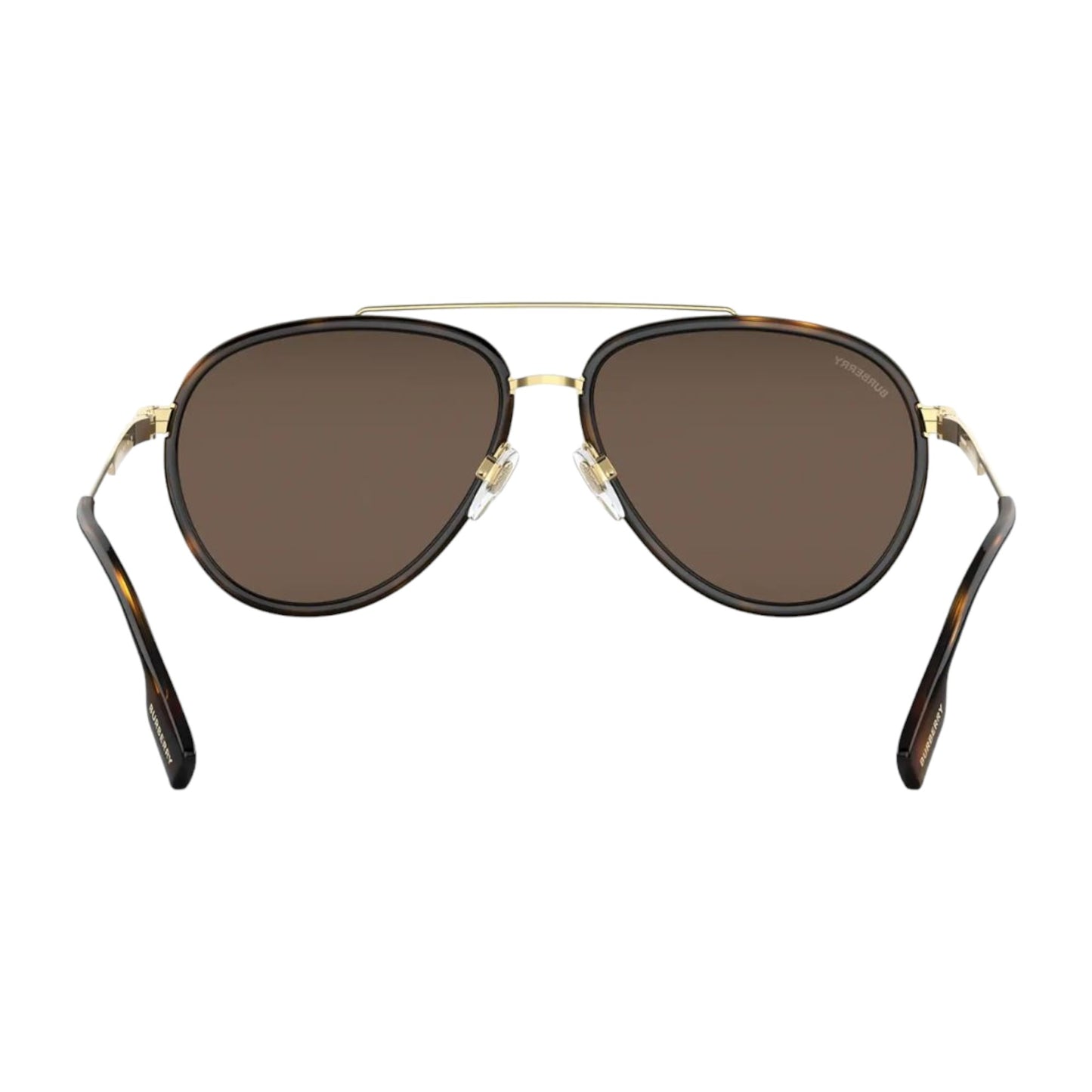 Mens Burberry Oliver BE3125 Sunglasses Gold/Dark Brown