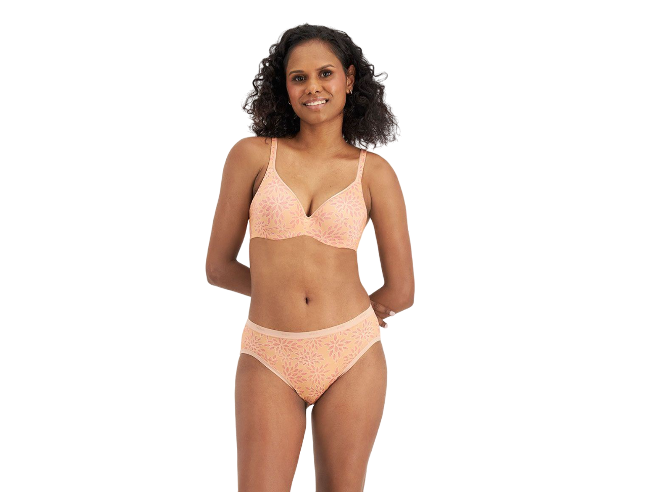 Womens Berlei Barely There Print Bra Orange
