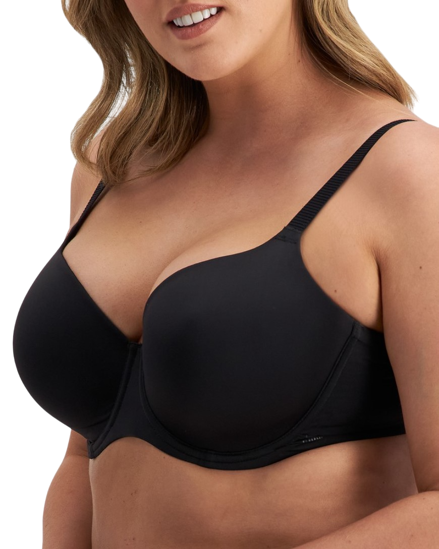 Womens Berlei Be By Berlei Full Coverage T-Shirt Bra Black