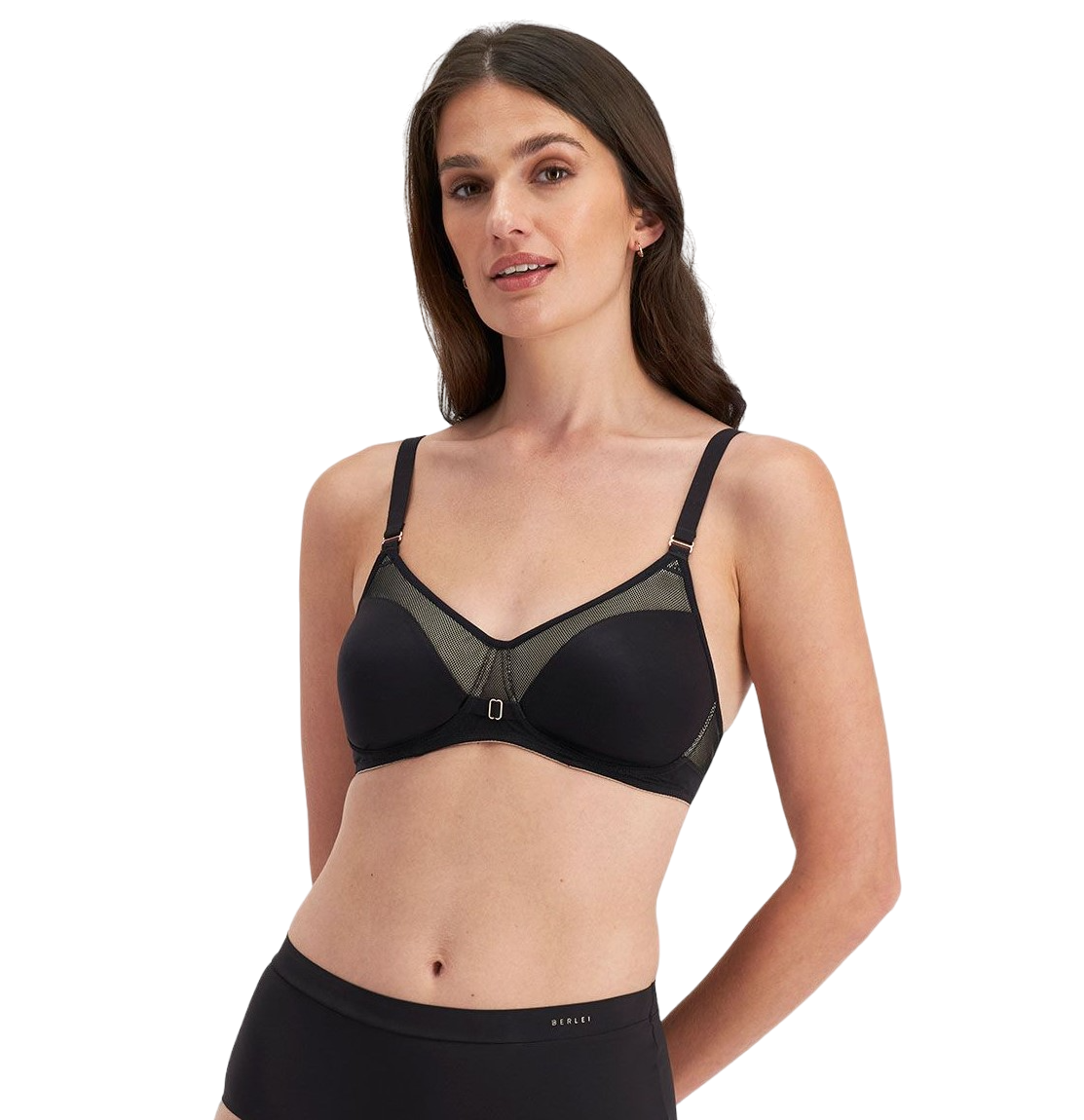 Womens Berlei Post Surgery Mesh Bra Black
