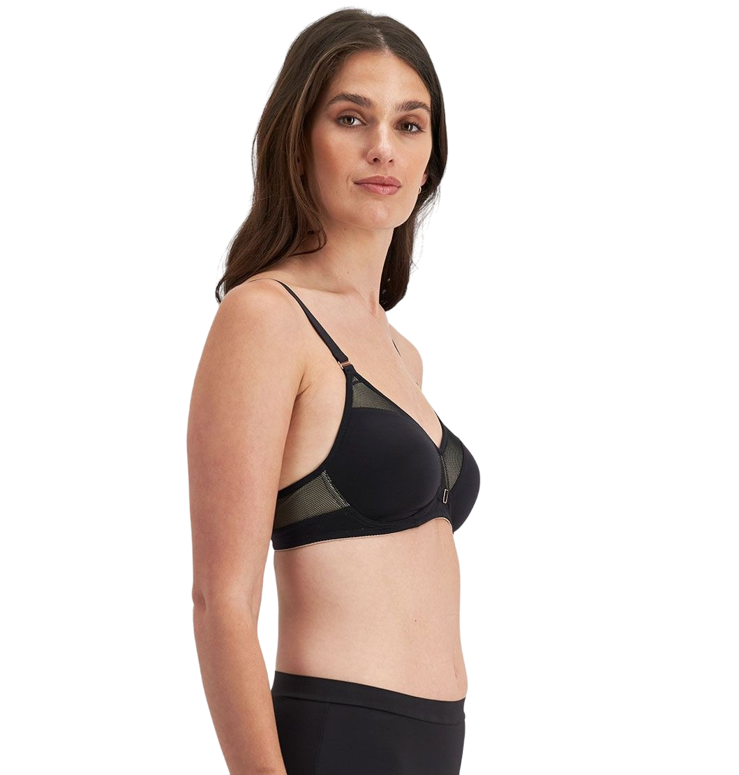 Womens Berlei Post Surgery Mesh Bra Black