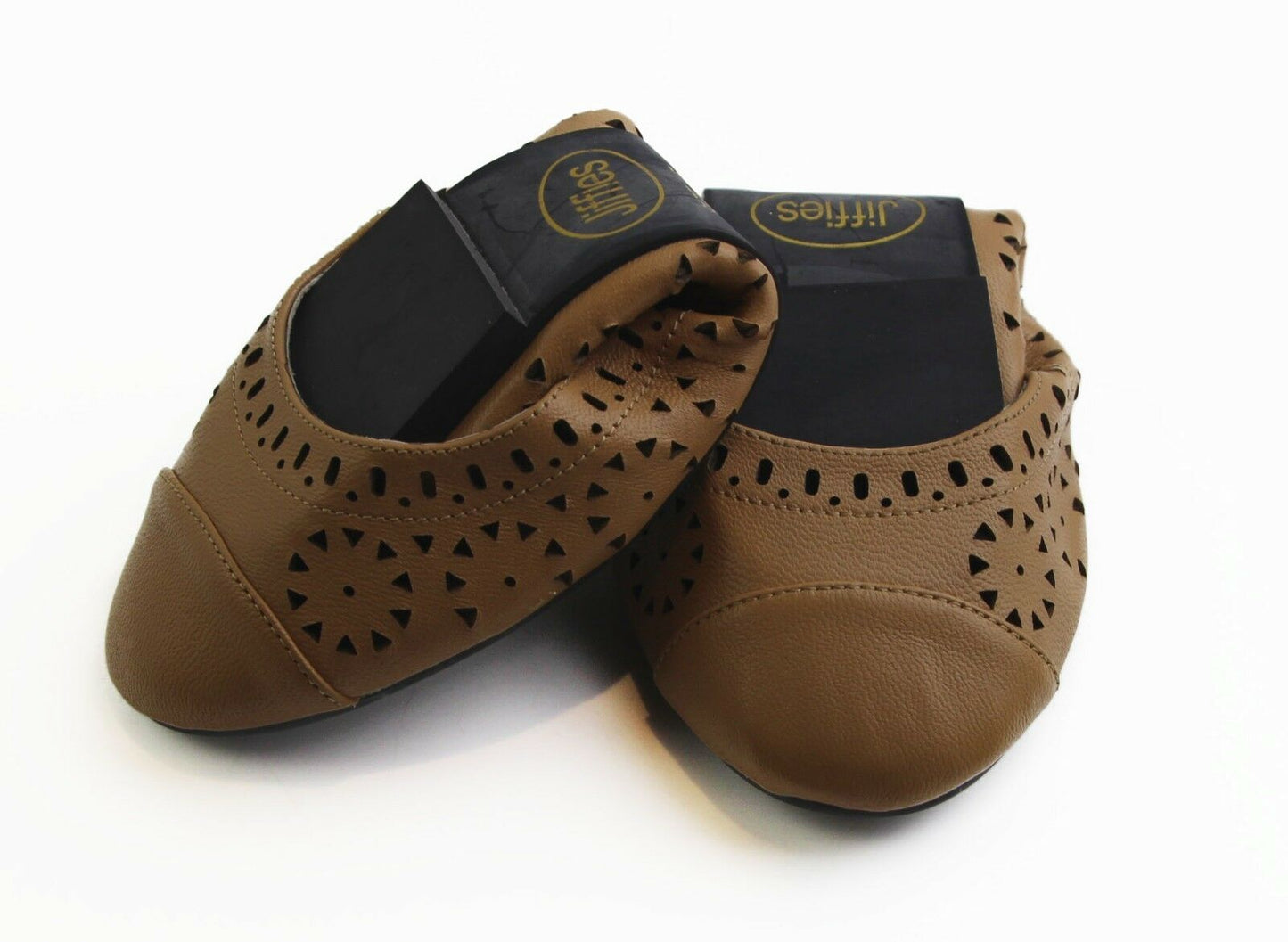 Womens Jiffies Lisa Flats Camel