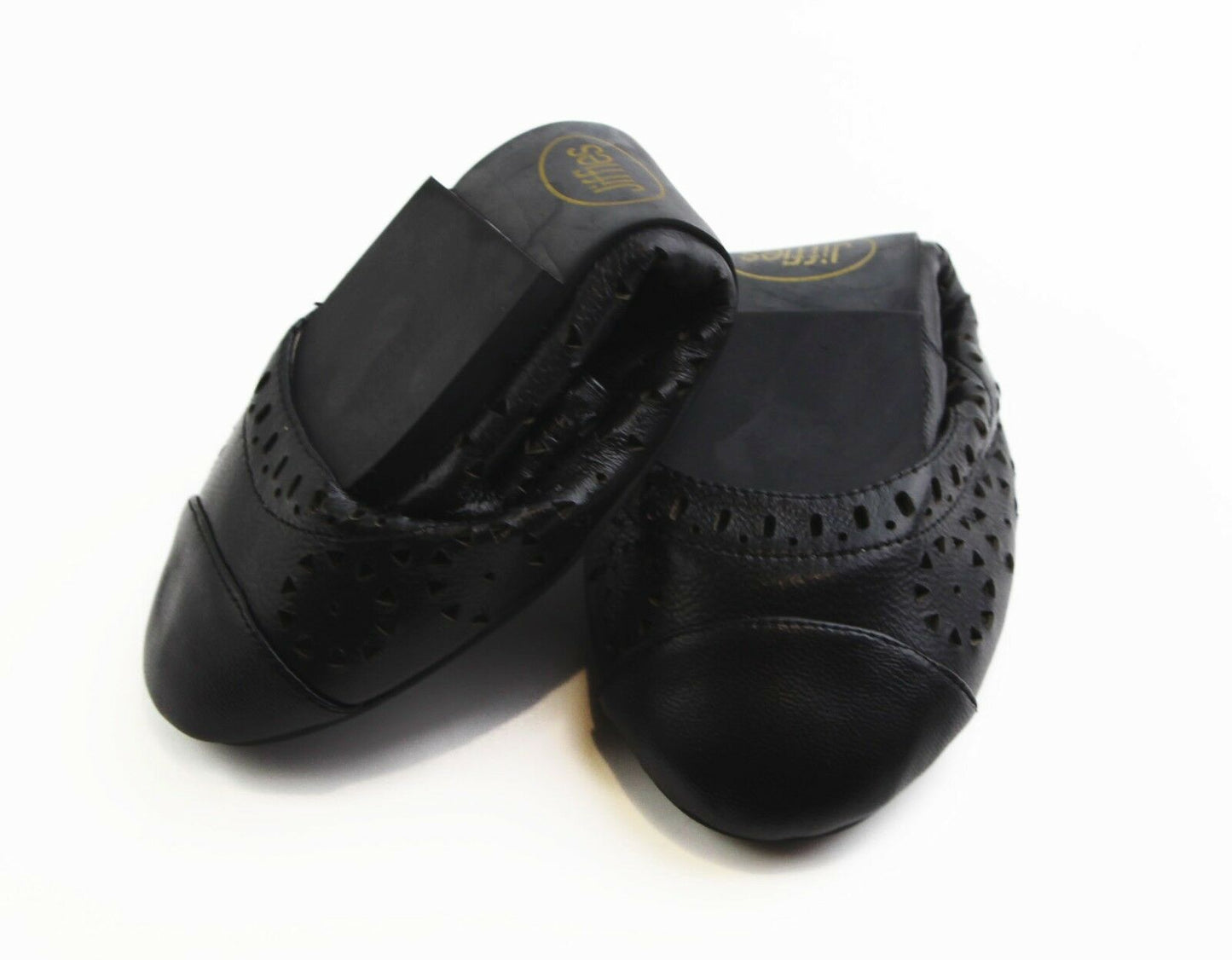 Womens Jiffies Lisa Flats Black