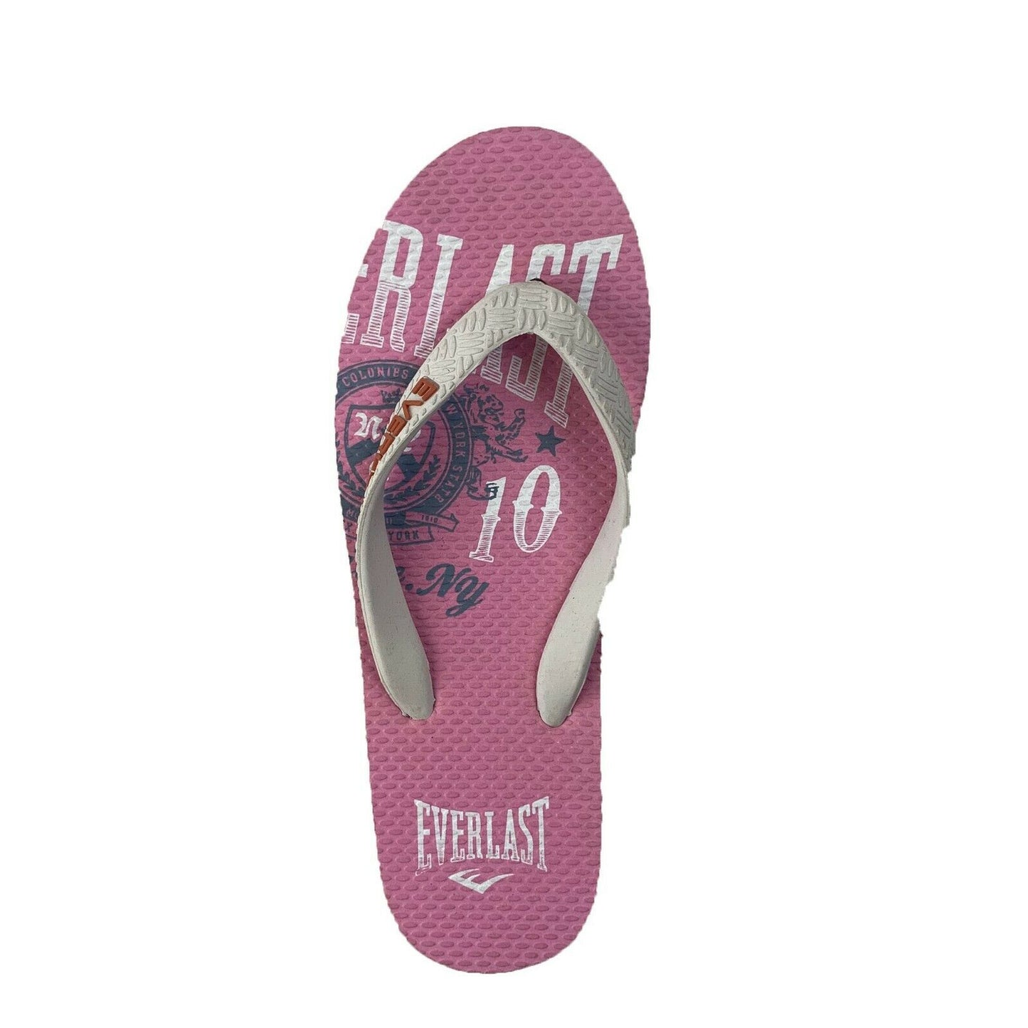 Womens Everlast Summer Beach Thongs Pink/White