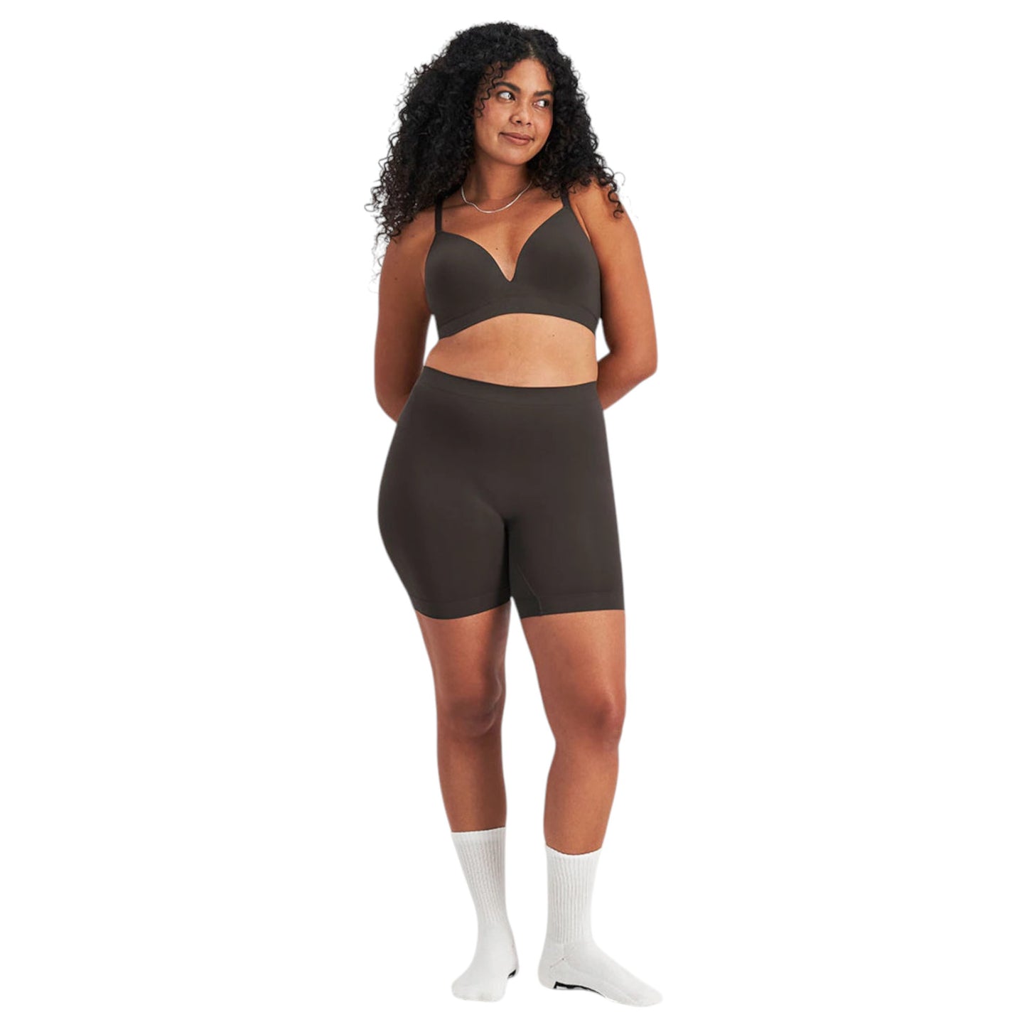 Womens Bonds Bases Seamless Wirefree Seamless Bra Dusted Black