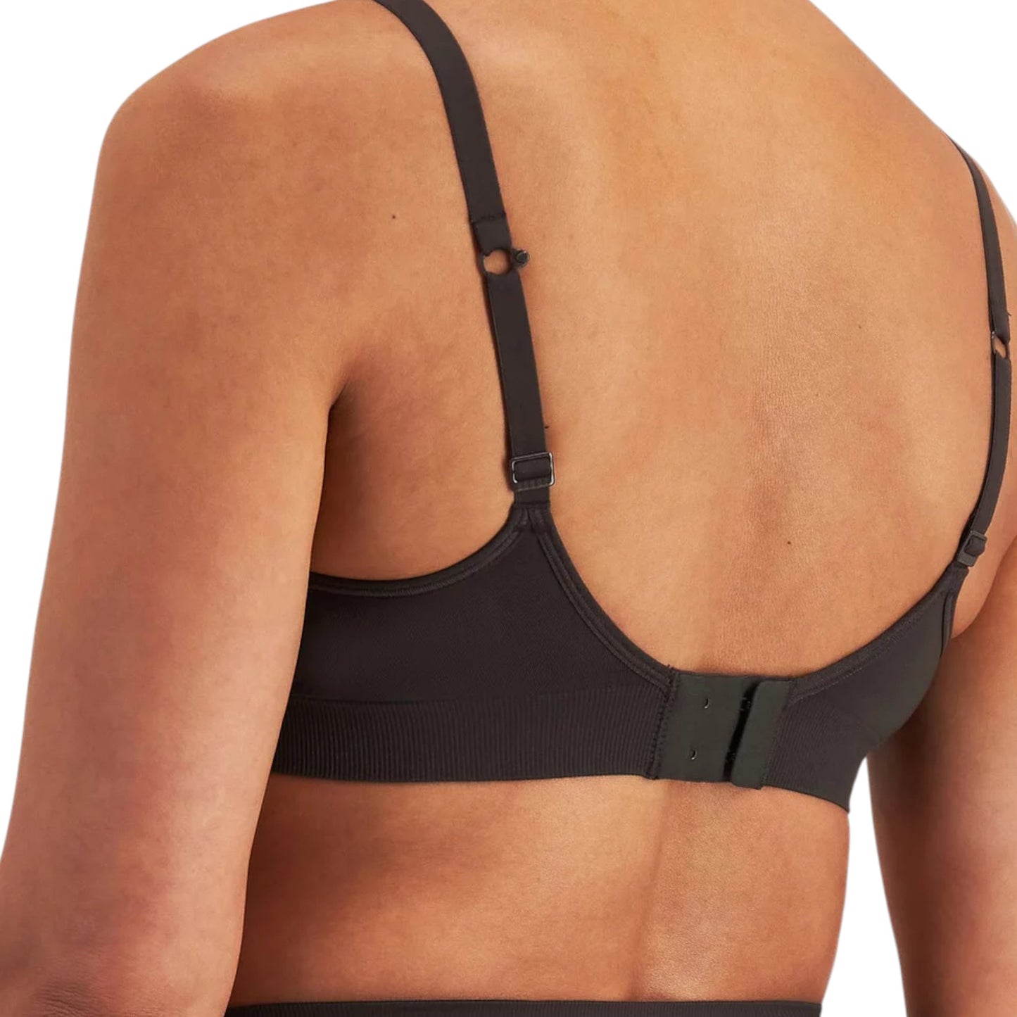 Womens Bonds Bases Seamless Wirefree Seamless Bra Dusted Black