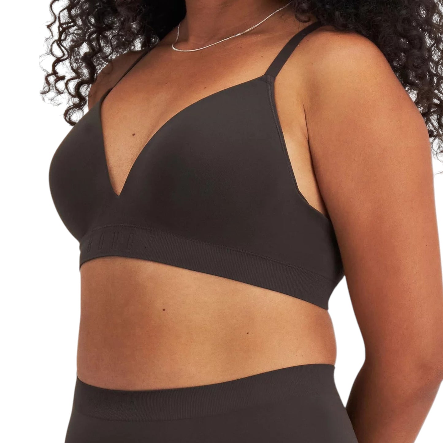 Womens Bonds Bases Seamless Wirefree Seamless Bra Dusted Black