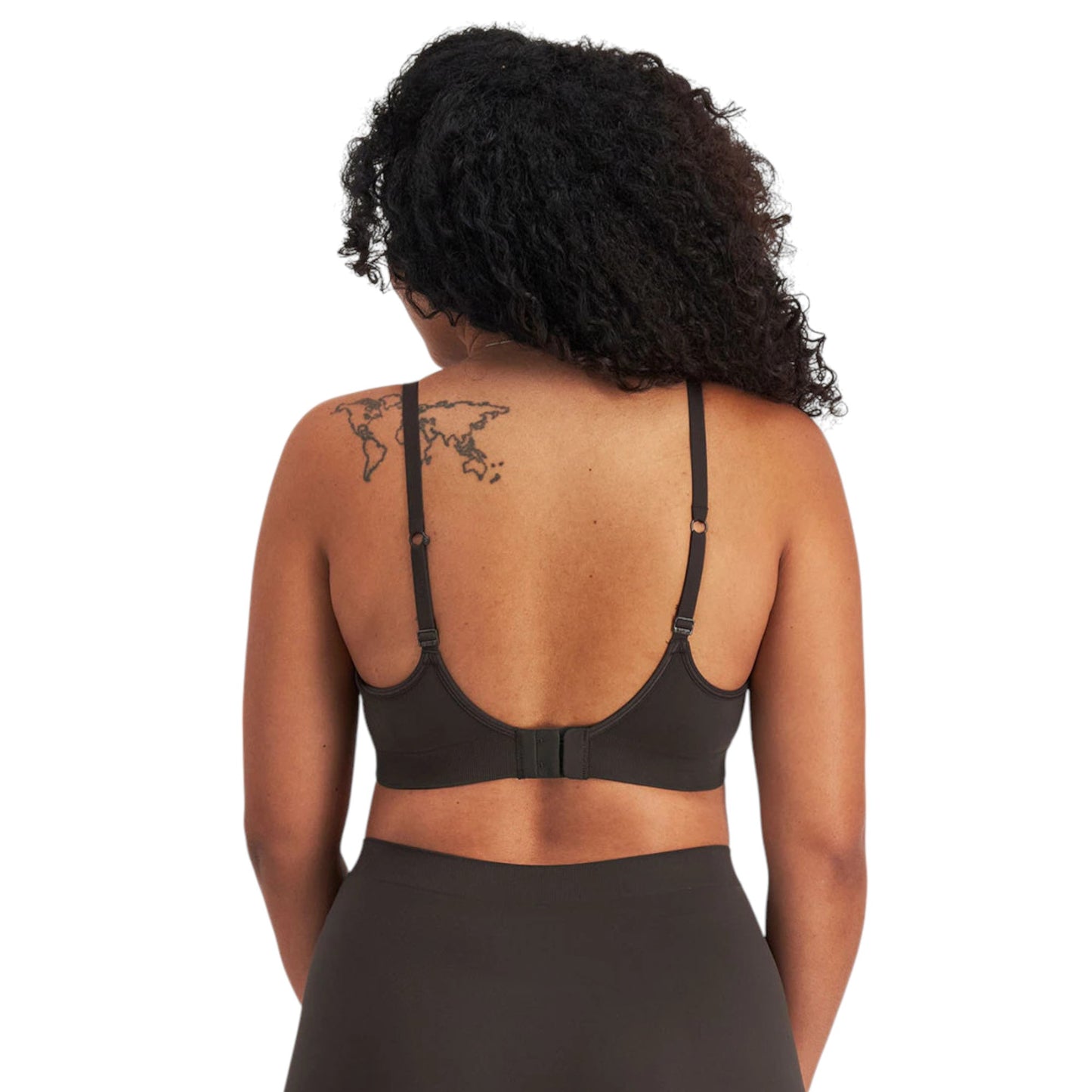 Womens Bonds Bases Seamless Wirefree Seamless Bra Dusted Black