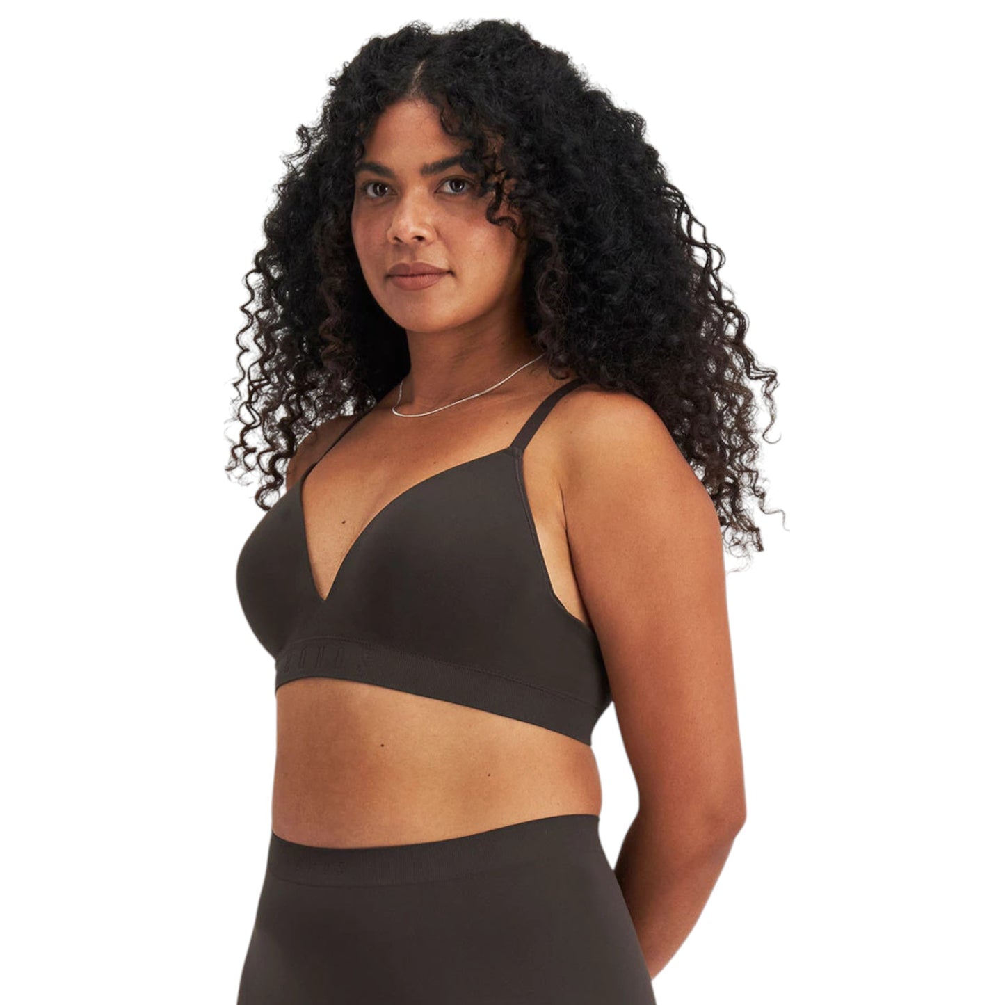 Womens Bonds Bases Seamless Wirefree Seamless Bra Dusted Black