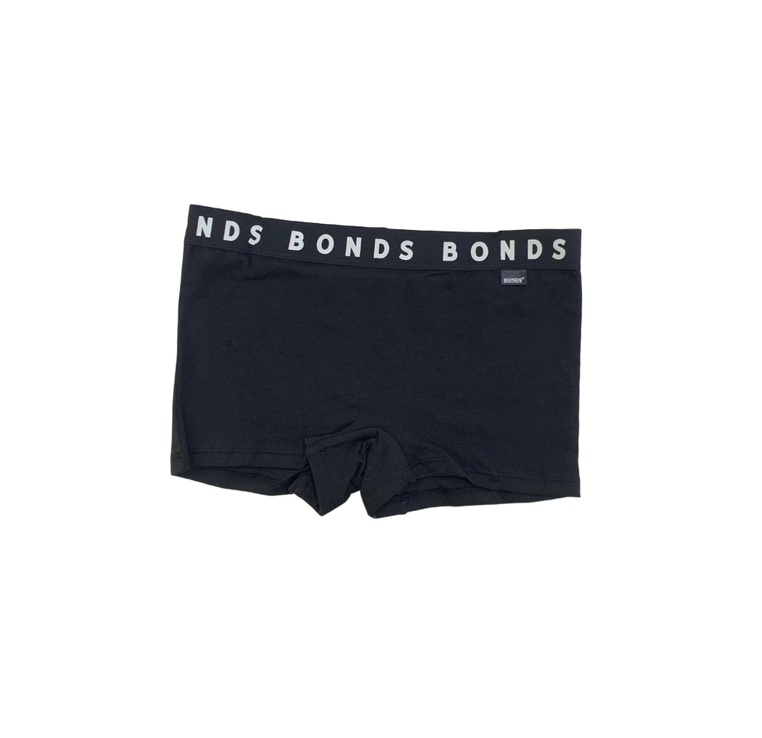2 Pack Kids Girls Bonds Stretchies Shorts Black