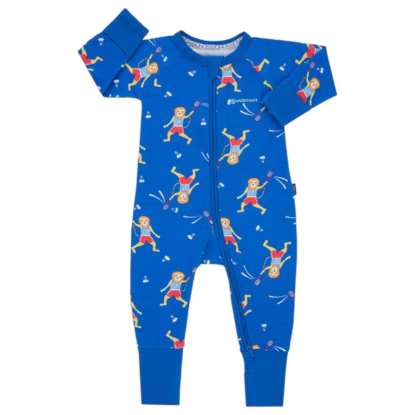 Unisex Kids Bonds Baby Zip Coverall Wondersuit Badminton Lion