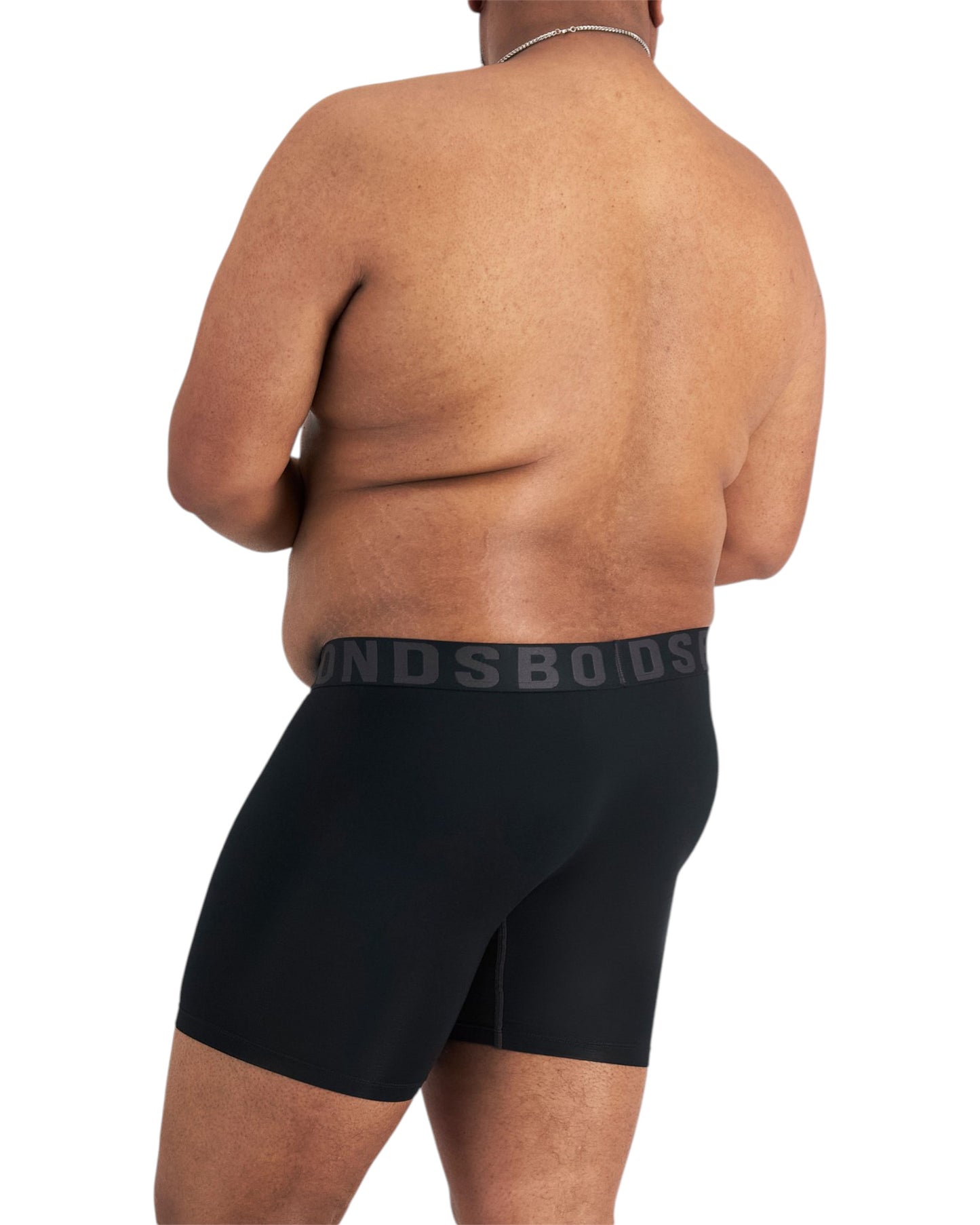 2 Pack Mens Bonds Chafe Off Trunks Underwear Black