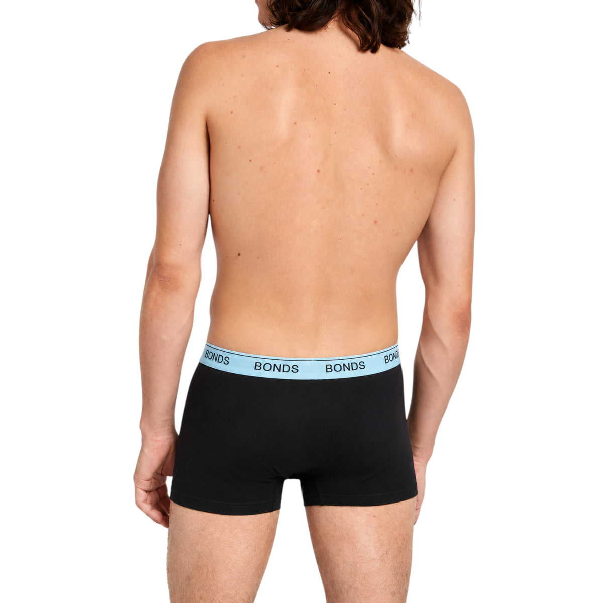 Mens Bonds Guyfront Trunk Trunks Underwear Black/Light Blue