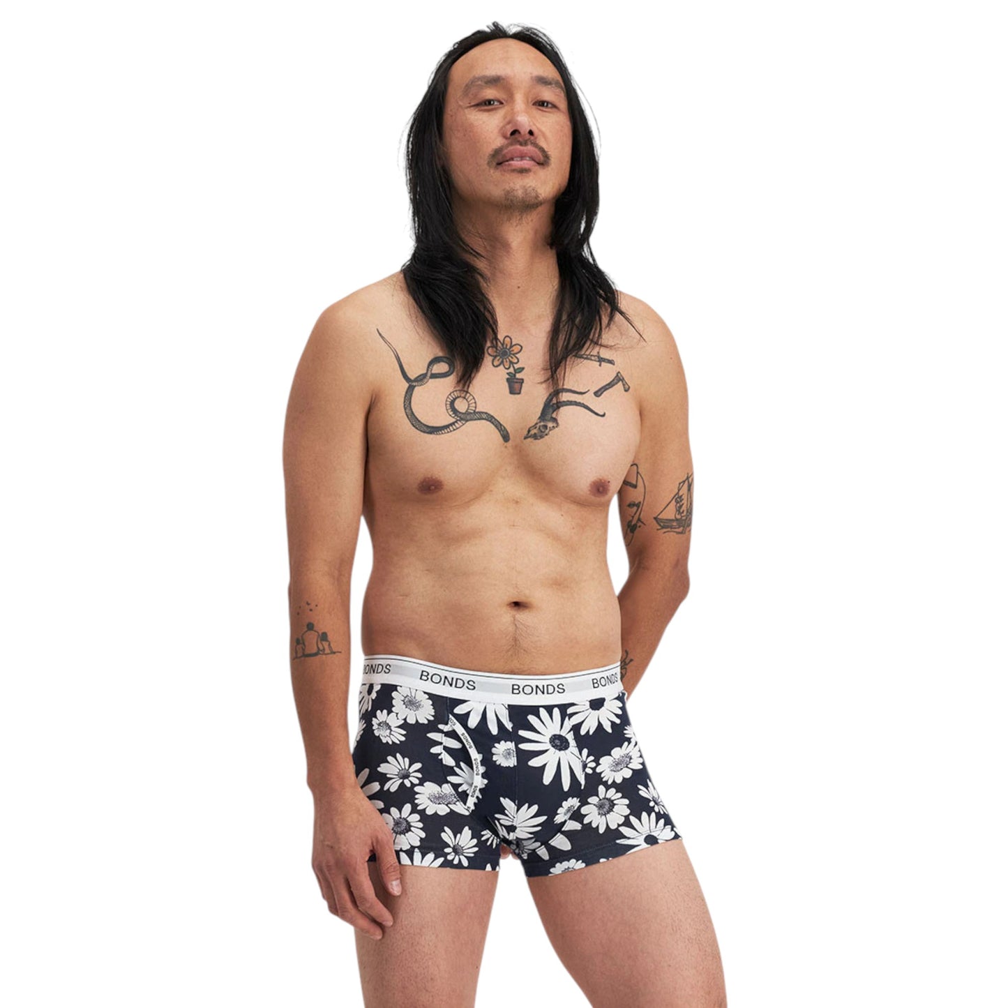 Mens Bonds Guyfront Trunk Trunks Underwear Daisy Daze