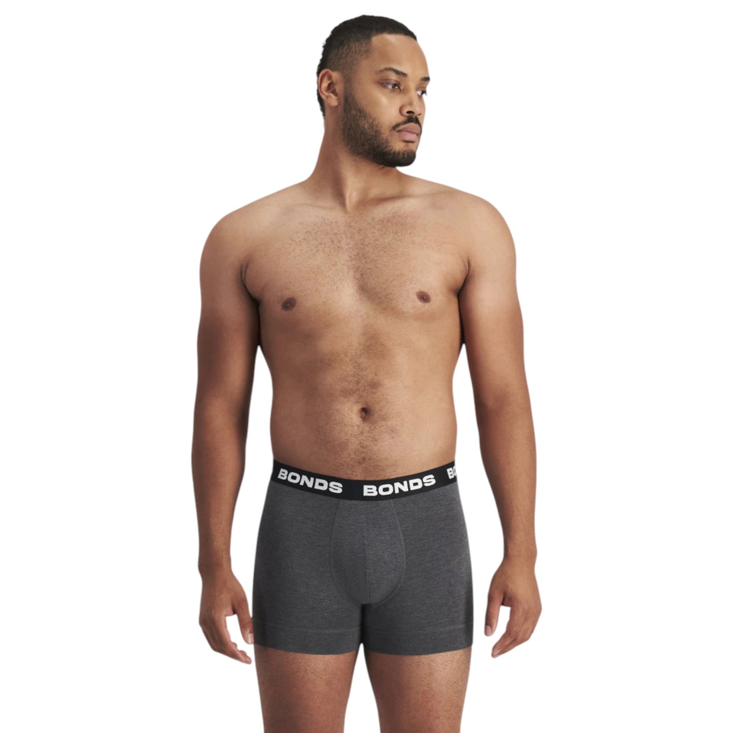 Mens Bonds Total Package Trunks Underwear Ashphalt Marle