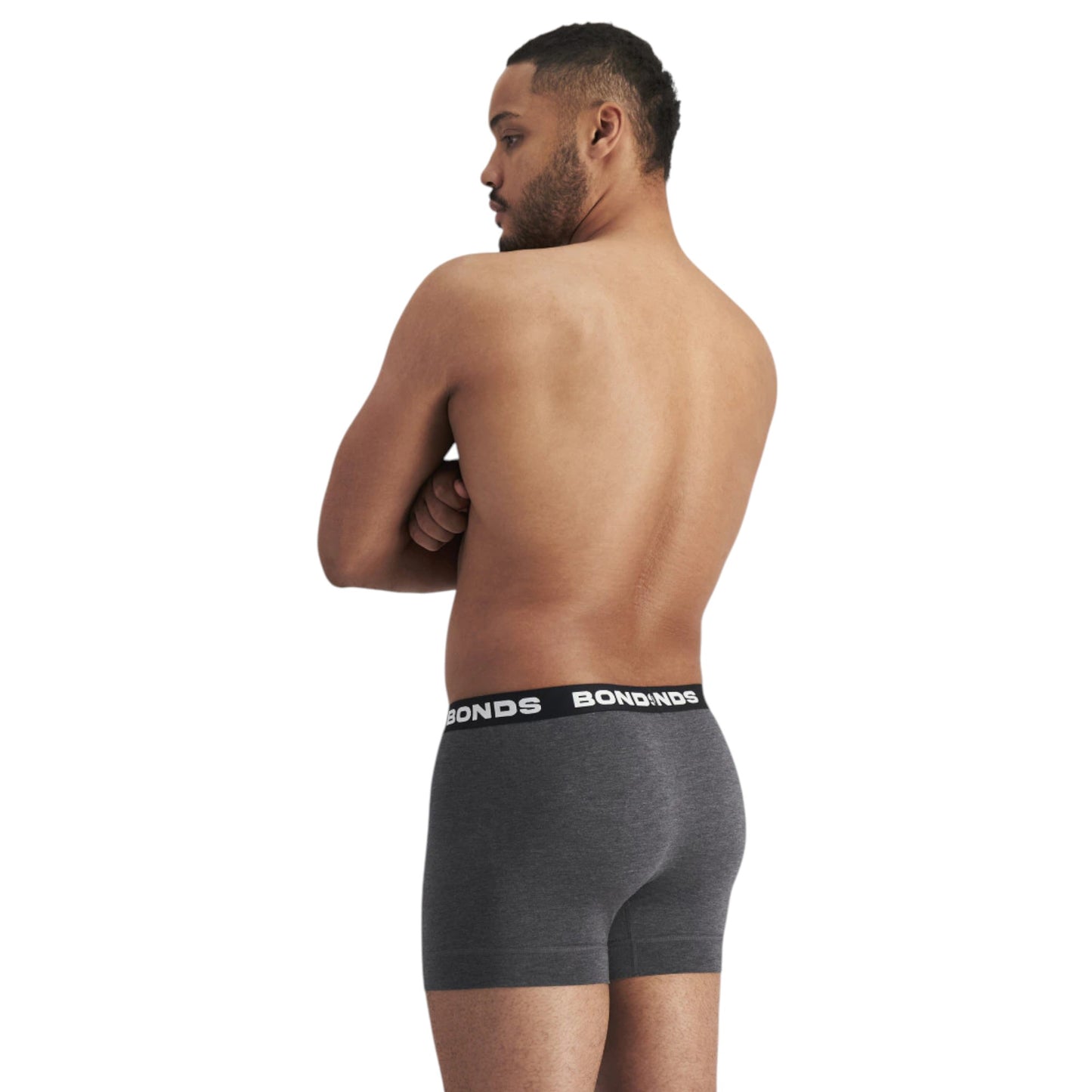 Mens Bonds Total Package Trunks Underwear Ashphalt Marle