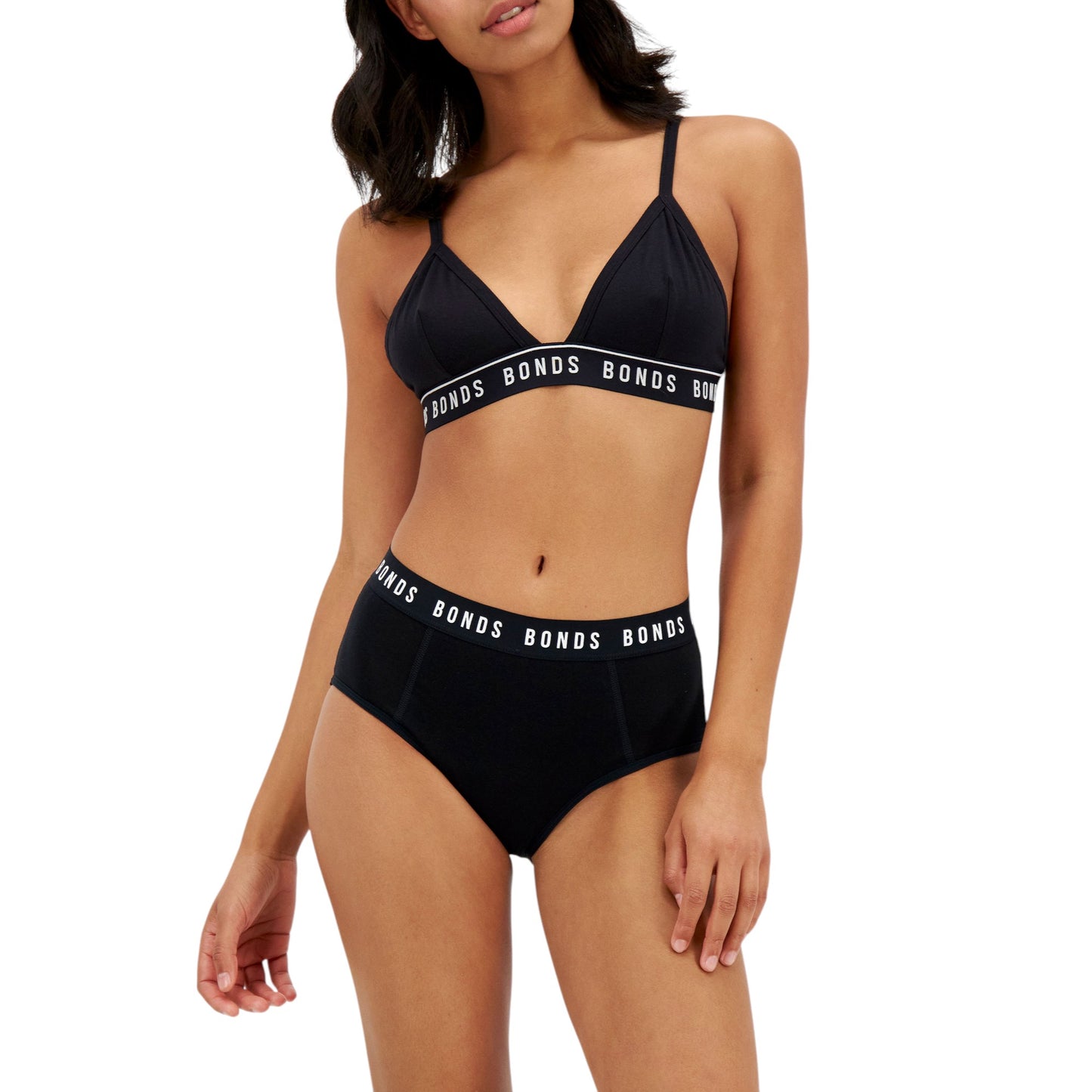 Womens Bonds Bloody Comfy Period Moderate Full Briefs Underwear Black