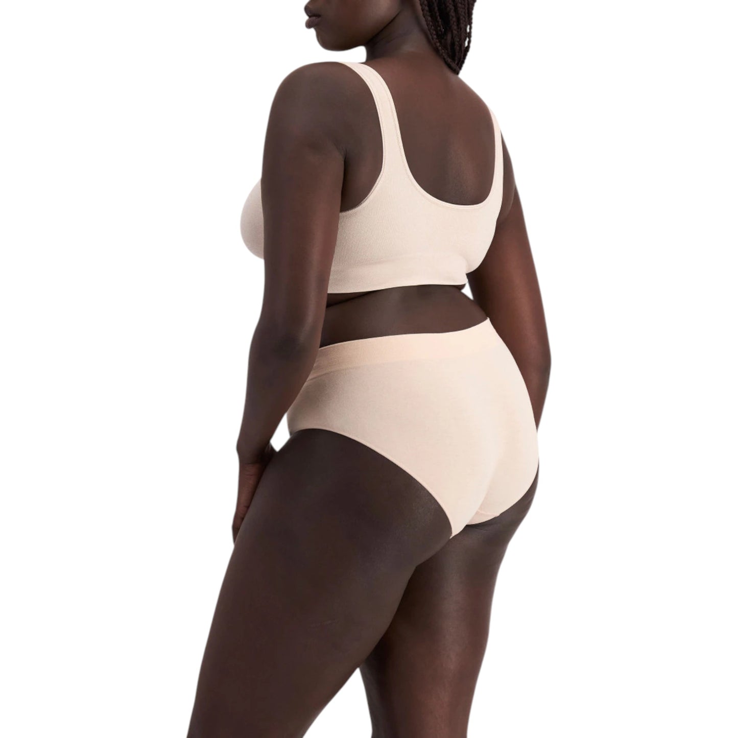 6 Pack Womens Bonds Seamless Midi Briefs Underwear Nude