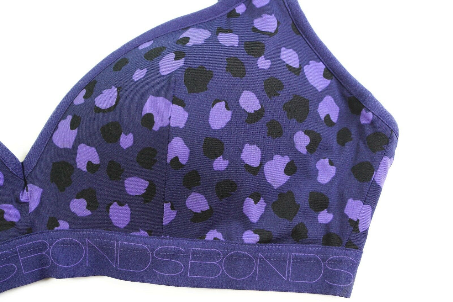 Womens Bonds Bumps Maternity Bra Black/Purple