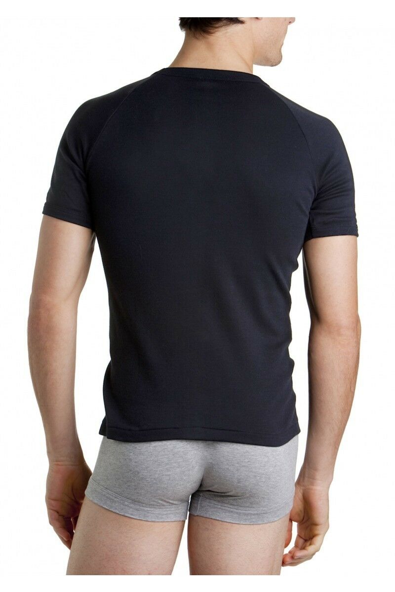 Mens Bonds Raglan Crew T-Shirt Black