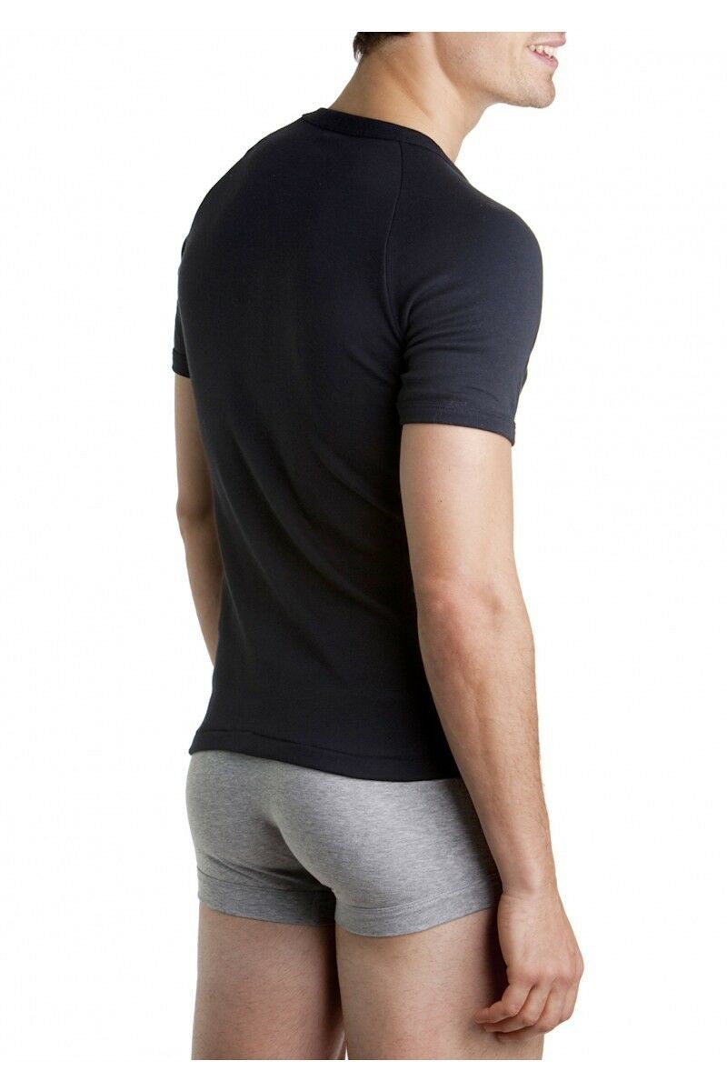 Mens Bonds Raglan Crew T-Shirt Black