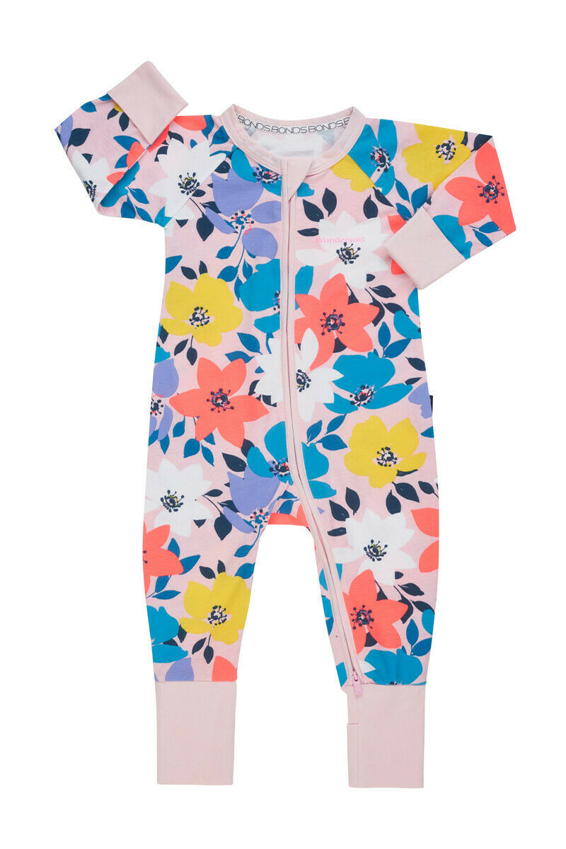 Baby Unisex Bonds Baby Zippy Printed Coverall Wondersuit Spring Trail Flora Baby Splice