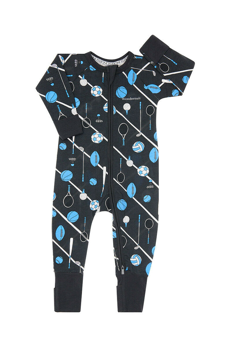 Baby Unisex Bonds Baby Zippy Printed Coverall Wondersuit Play Ball