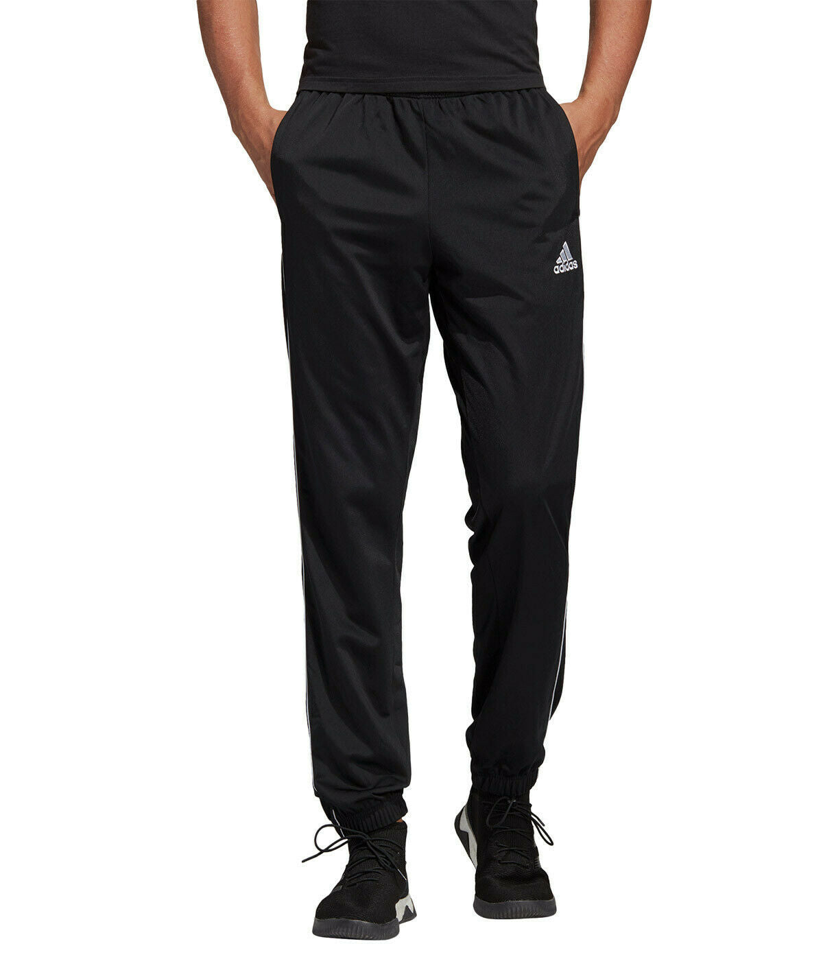 Mens Adidas Core 18 Trackies Black