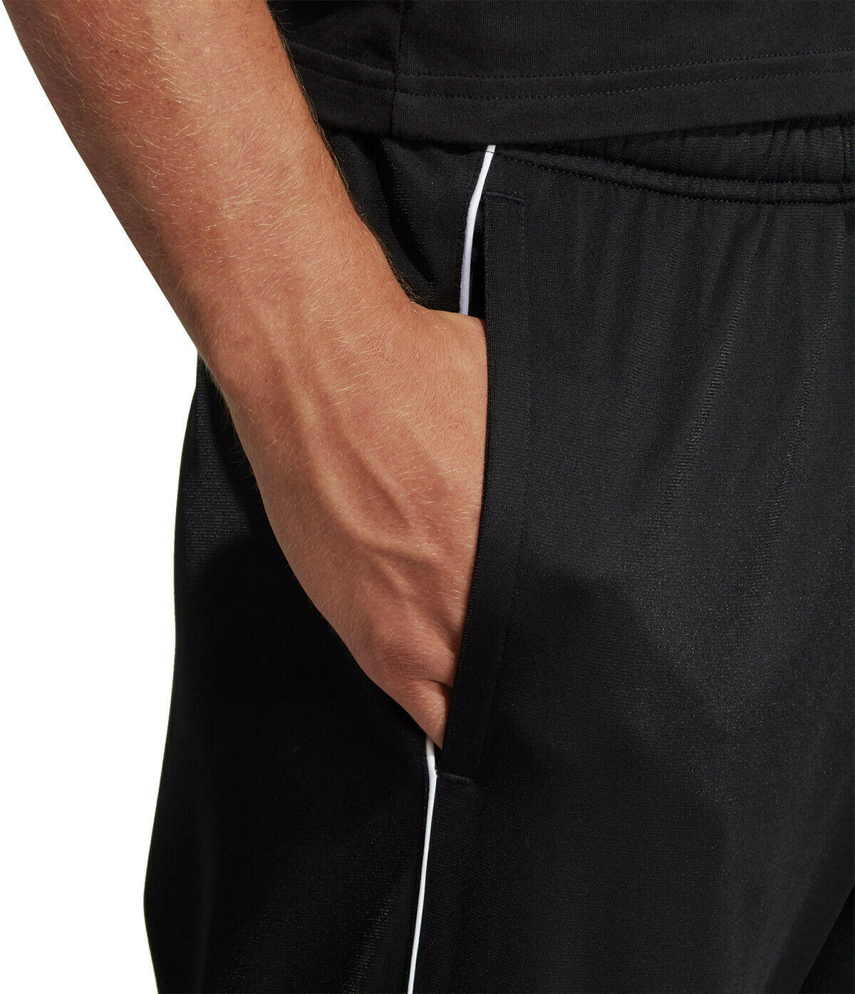 Mens Adidas Core 18 Trackies Black
