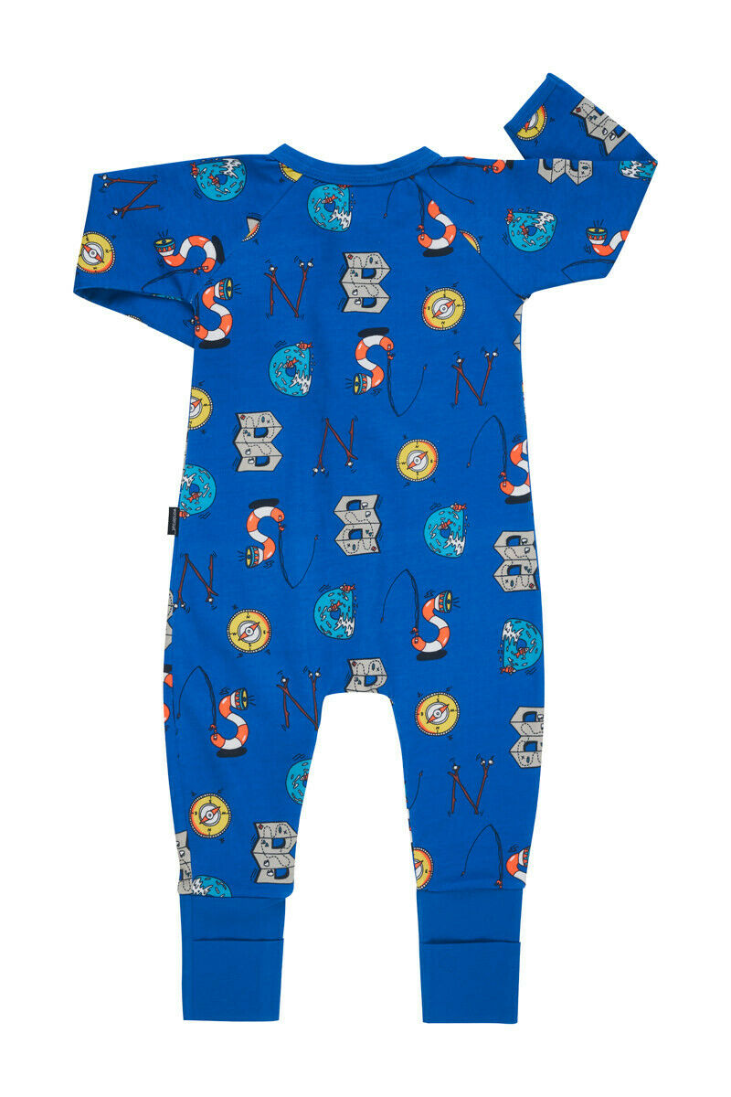 Baby Unisex Bonds Baby Zippy Printed Coverall Wondersuit Blue