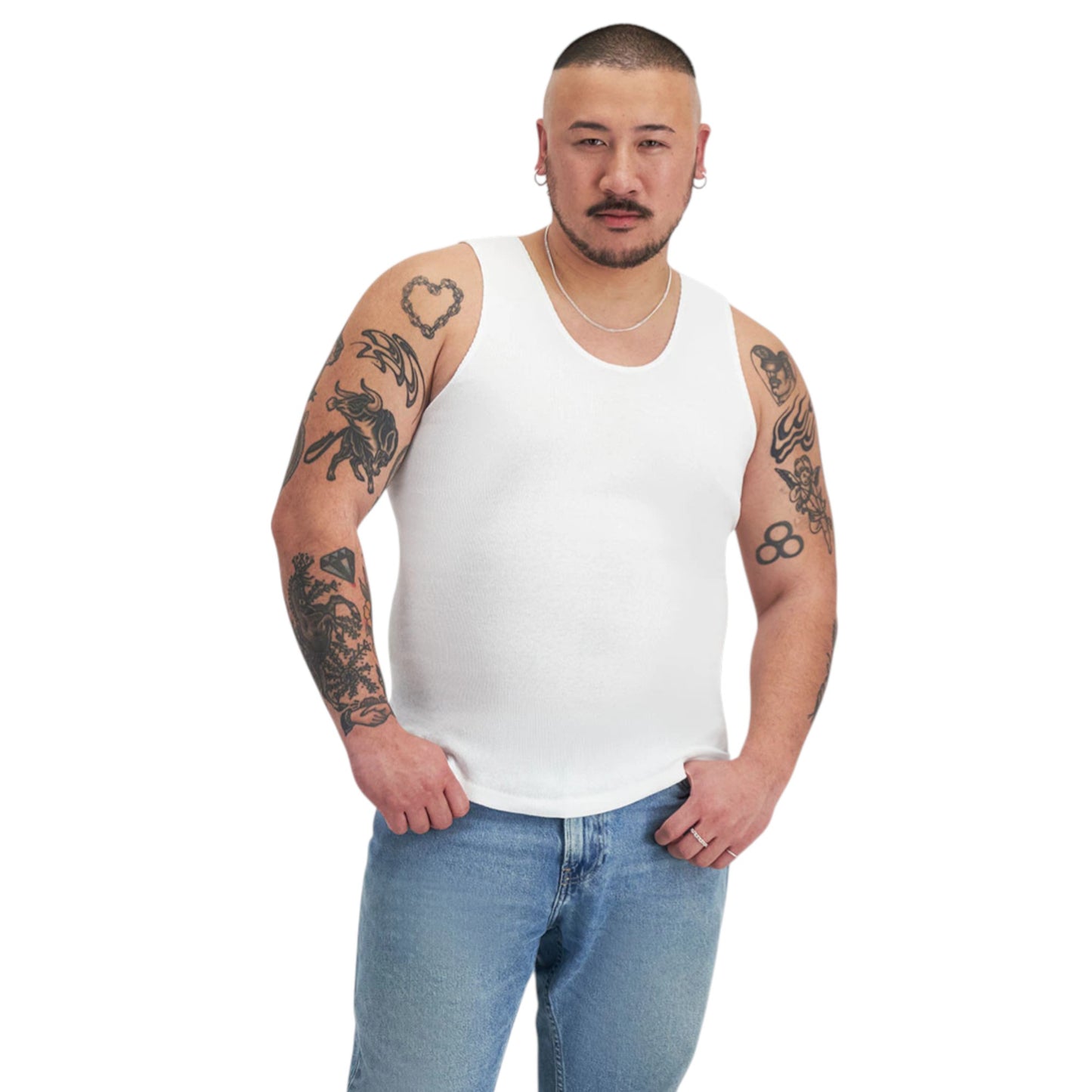 6 Pack Mens Bonds Chesty White