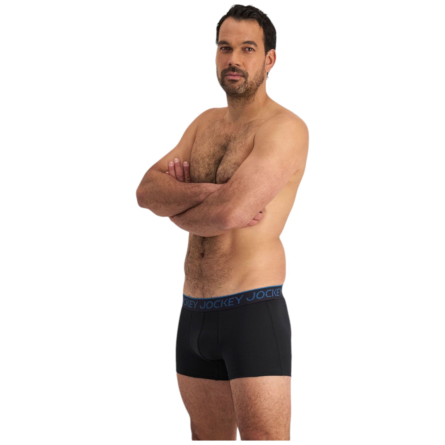 Mens Jockey Cool Active Trunks Underwear Black