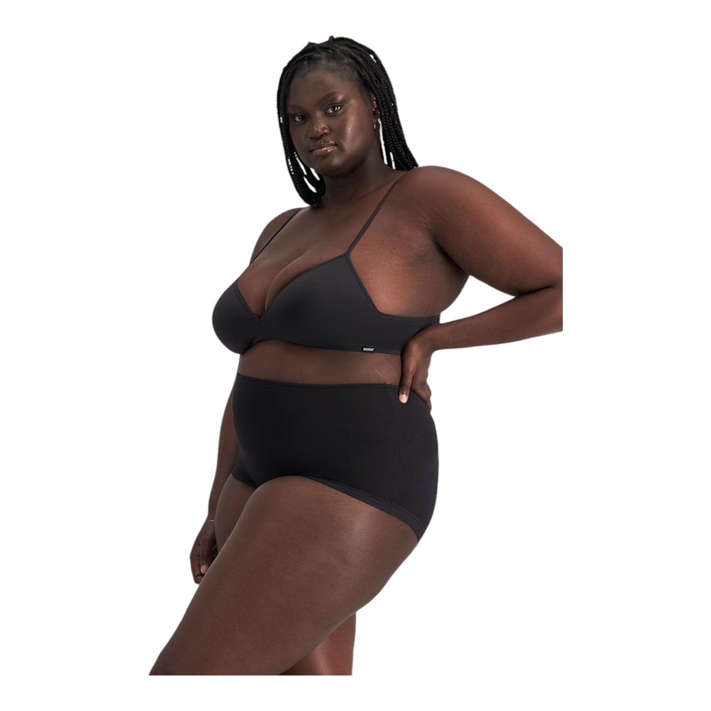Womens Bonds Cottontails Full Briefs Underwear Black