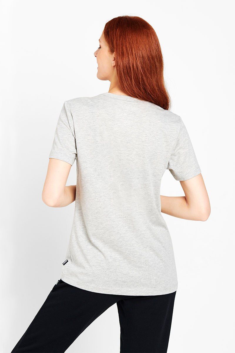 Womens Bonds Core Crew T-Shirt Shadow Marle