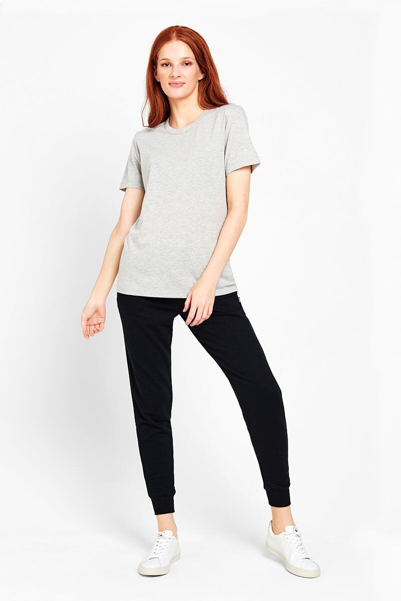 Womens Bonds Core Crew T-Shirt Shadow Marle