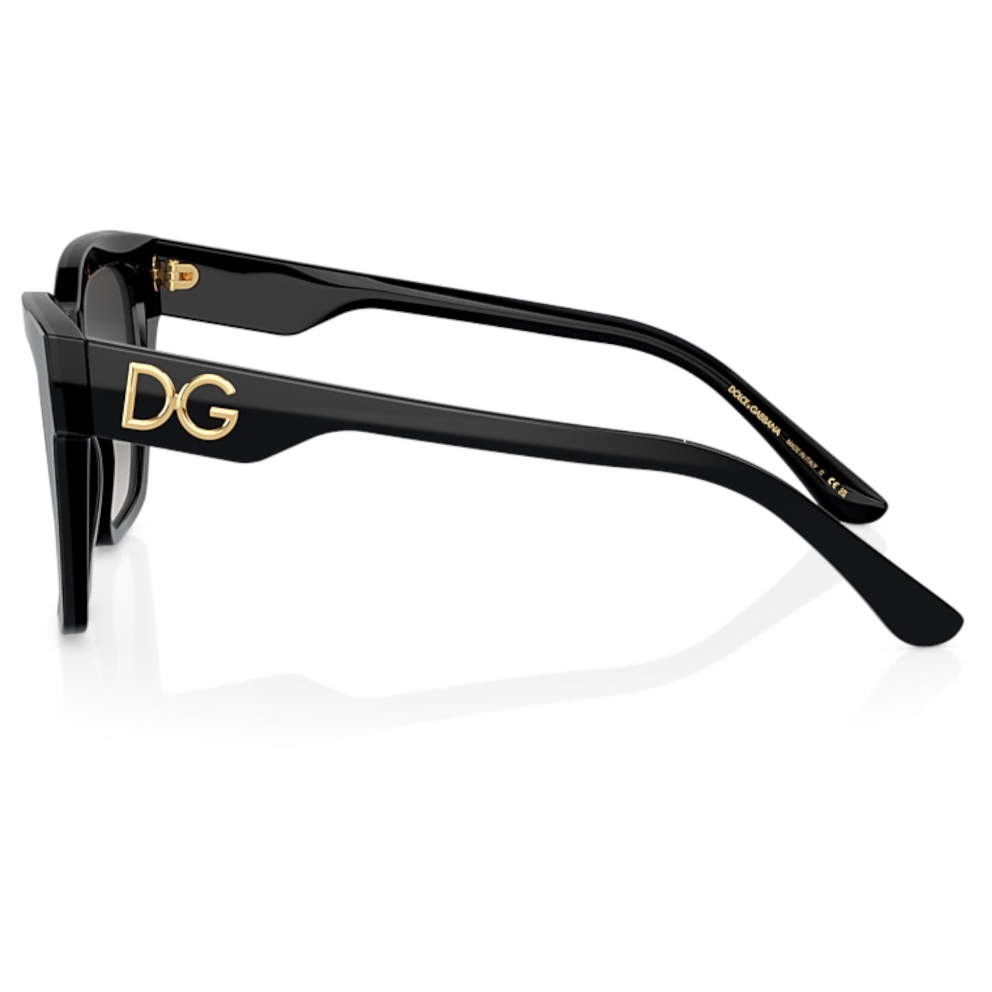 Women Dolce&Gabbana Dg4384 501/8G Black Square Grey Gradient Sunglasses