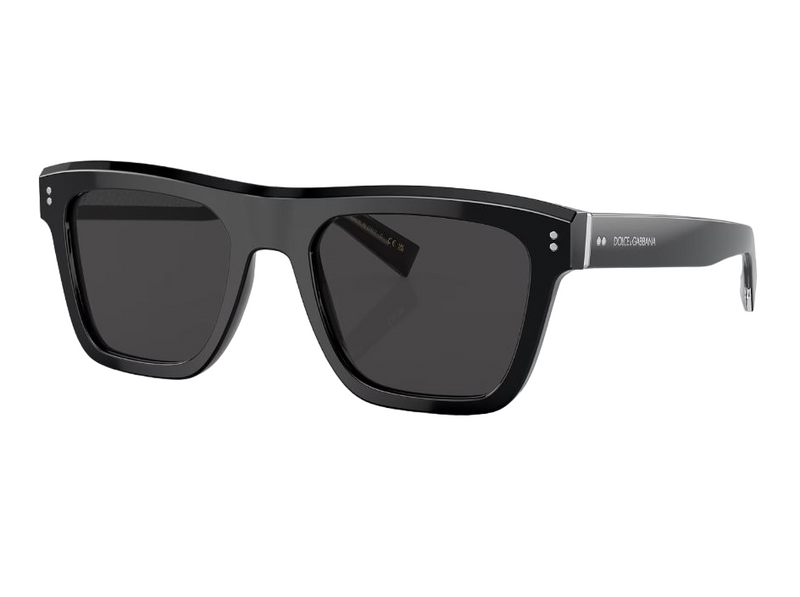 Mens Dolce & Gabbana Sunglasses Dg4420 Black/ Dark Grey Sunnies