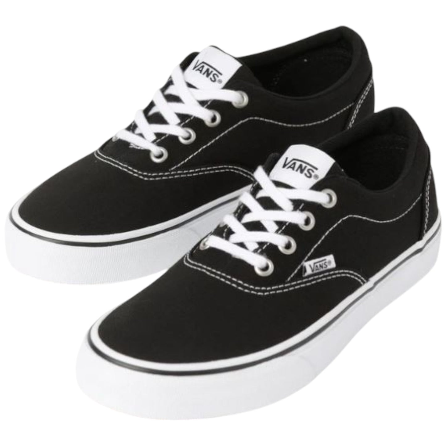 Womens Vans Doheny Shoes Black/White