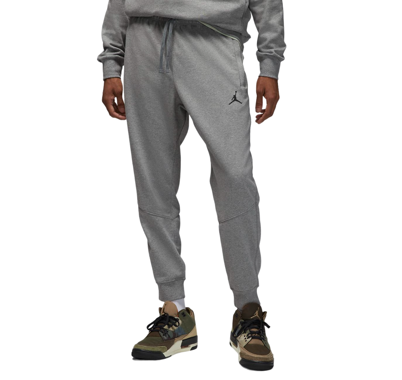 Mens Nike Dri-FIT Sport Fleece Sportswear Trackies Grey